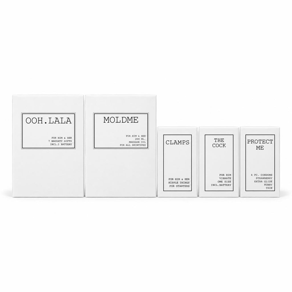HOTEL STARTER SET by TITBITS: OOH LALA, MOLD ME, CLAMPS, THE COCK and PROTECT ME